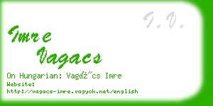 imre vagacs business card
